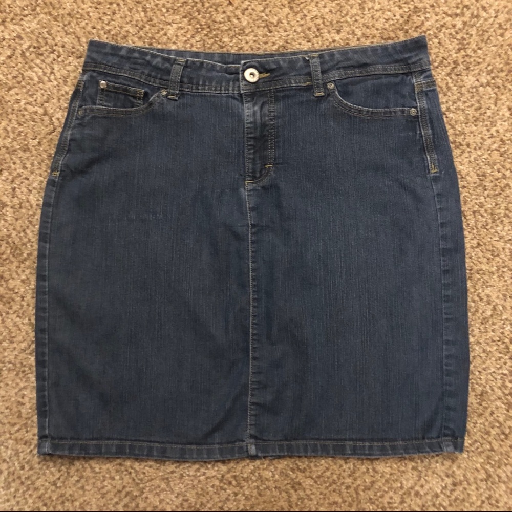 2/$12 Wrangler Denim Midi Skirt